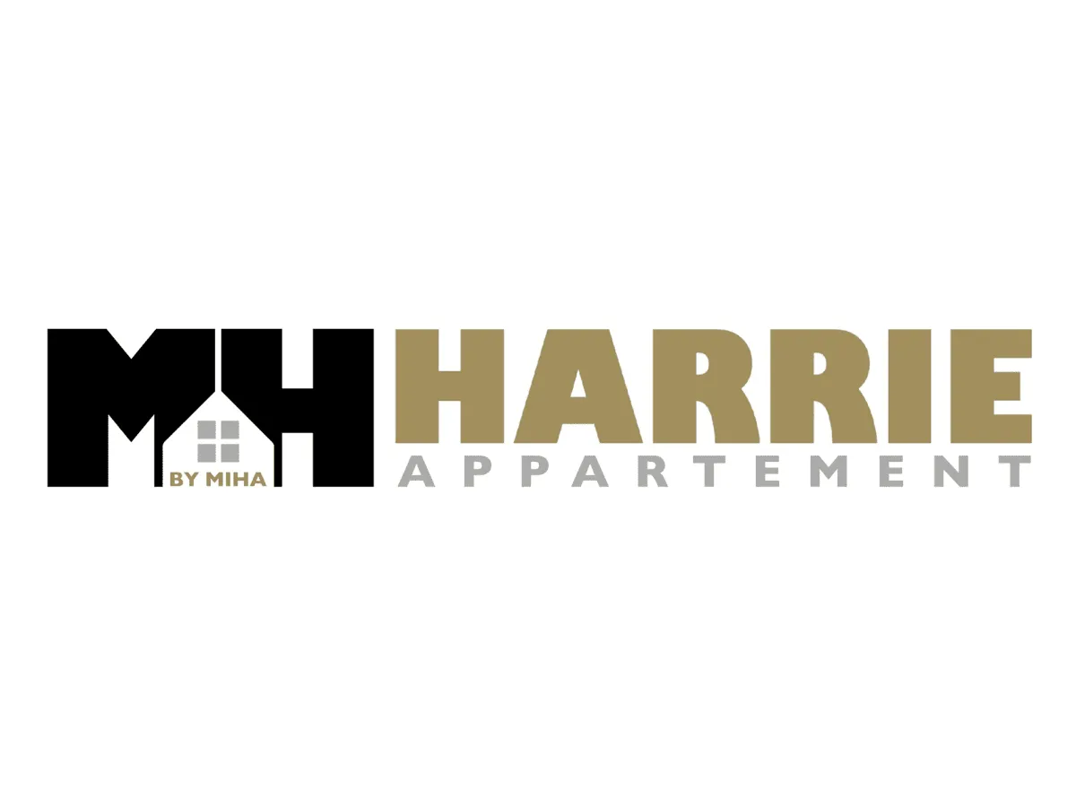 Logo von MH HARRIE APPARTEMENT mit einem Haus-Symbol